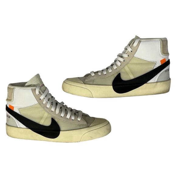 Nike x Off-White Blazer Mid “The Ten” AA3832-100 Men 7.5 Zip Tie - Picture 2 of 14